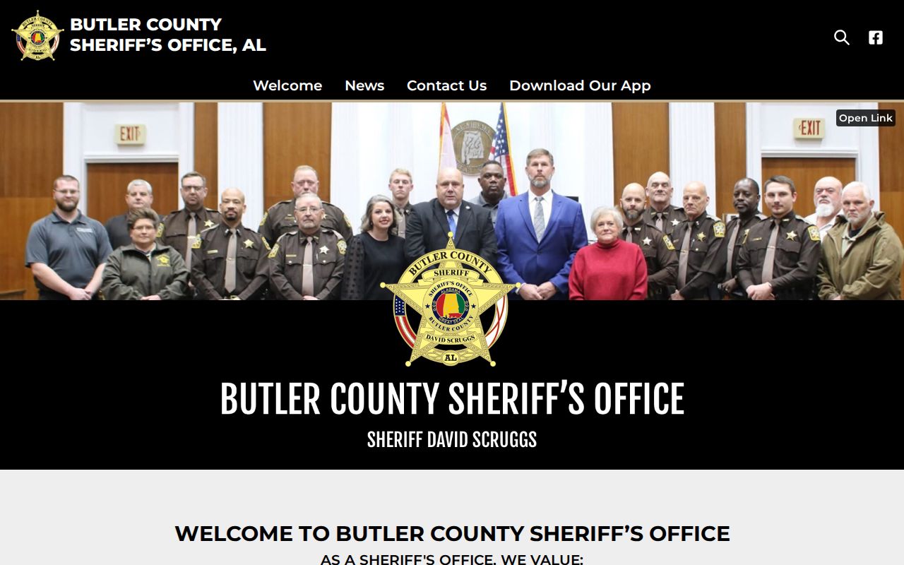 Butler County jail roster and recent arrest search interface