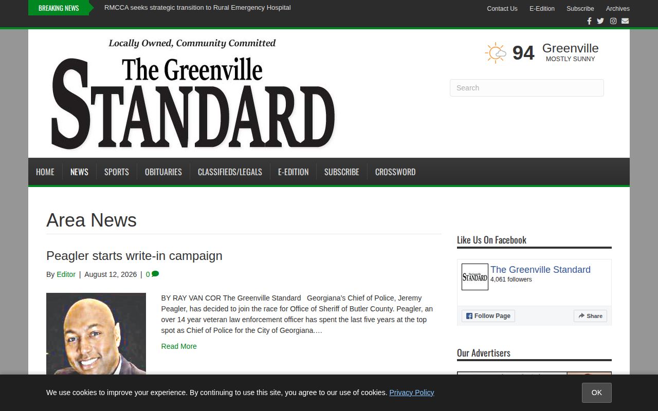 Butler County crime news and arrest reporting section